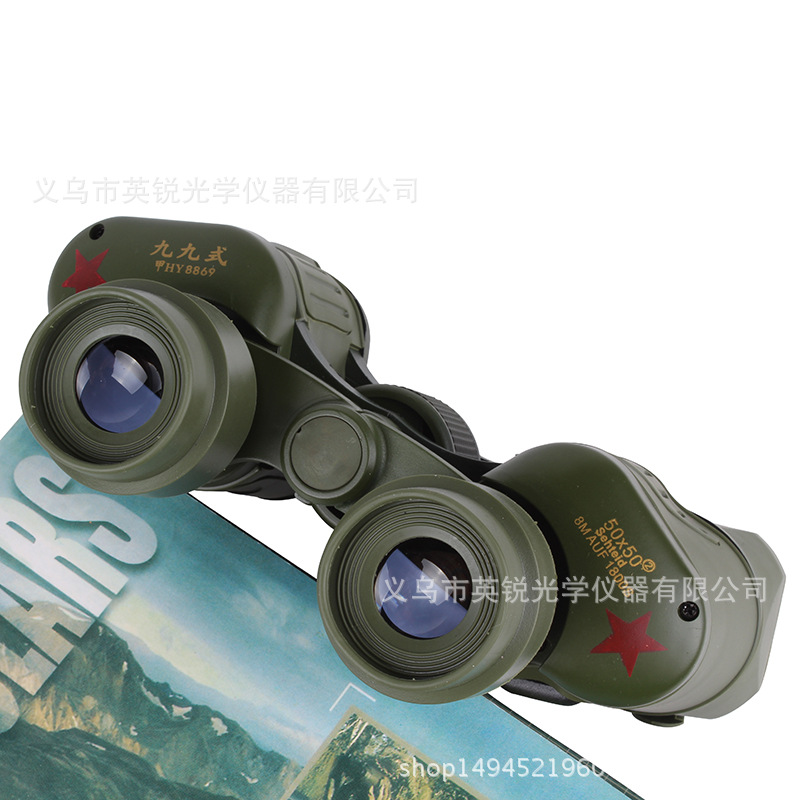 Wholesale 99 99 type Telescope 50X50 high-power handheld binoculars with coordinate military green telescope pic 11