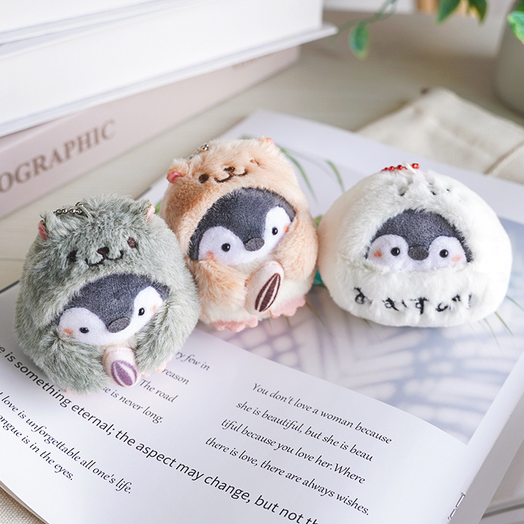 Japanese-style positive energy koi and penguin plush dolls, small pendants, bags, pendants, dolls, keychains, toy dolls pic 12