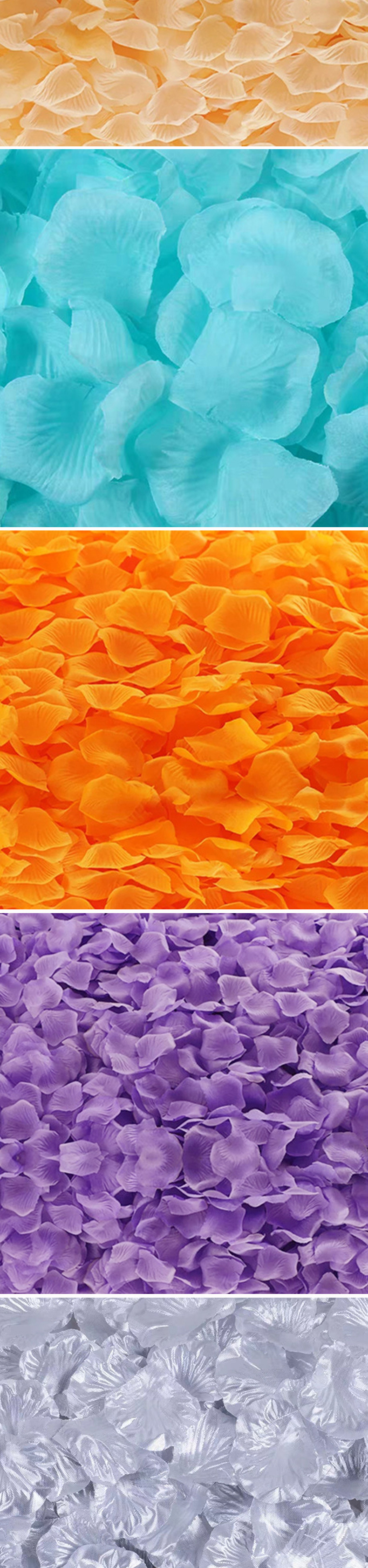 Rose petal fake petal, wedding, birthday, creative props, wedding room, wedding bed, atmosphere decoration, small package of 80 pieces pic 42