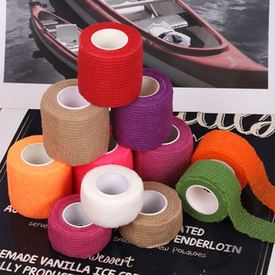 The camouflage self-adhesive bandage factory sells outdoor CS sports bandages, ankle guards, and camouflage non-woven fabric elastic bandages pic 7