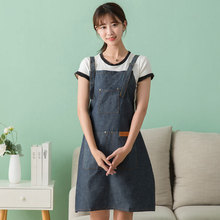 厨房擦手家用条纹围裙广告围裙定做加厚防水防油围裙定制logo批发详情10