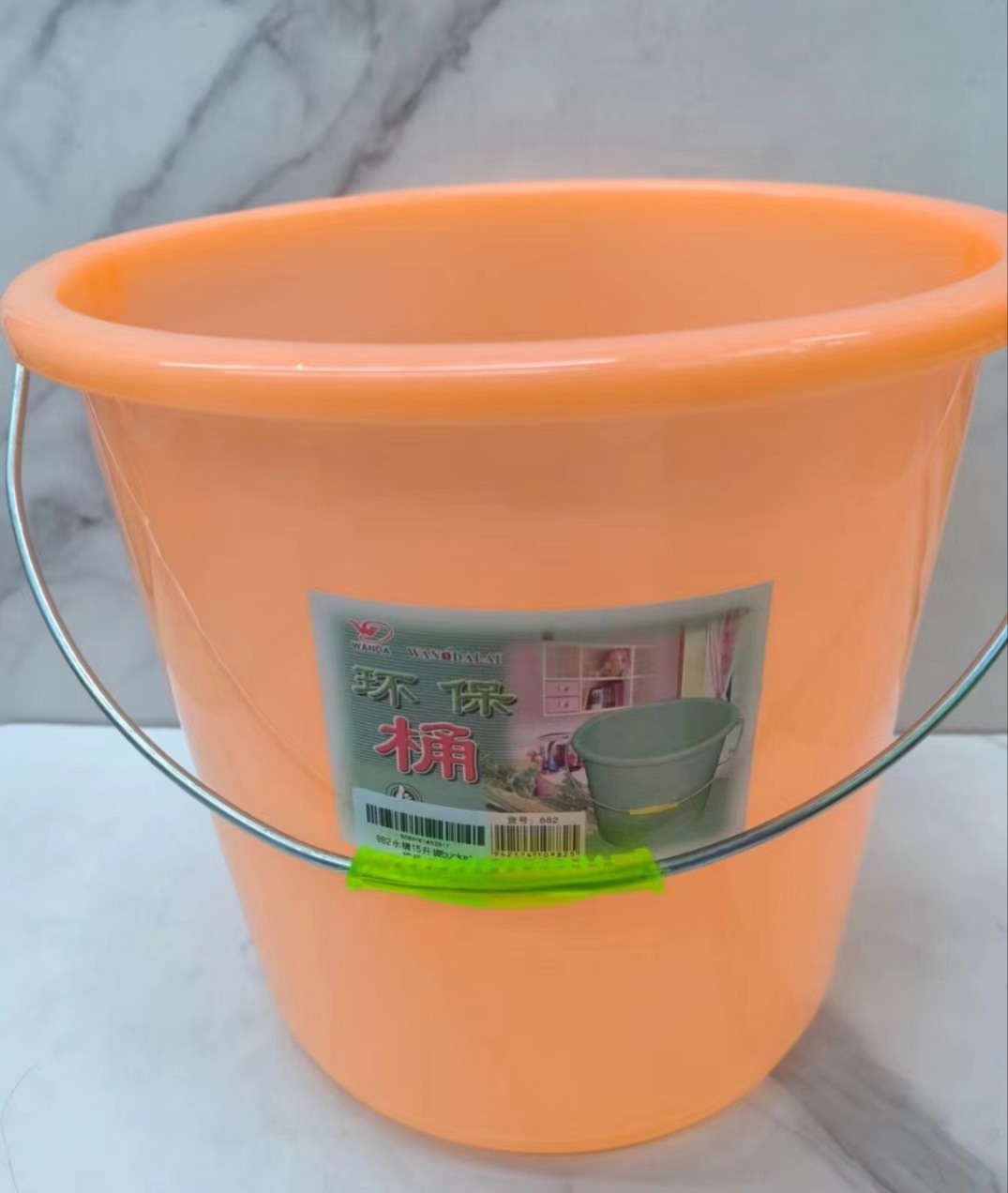 家用带手提储水桶塑料无盖有盖水桶宿舍洗衣澡桶收纳桶提水桶浴室详情3