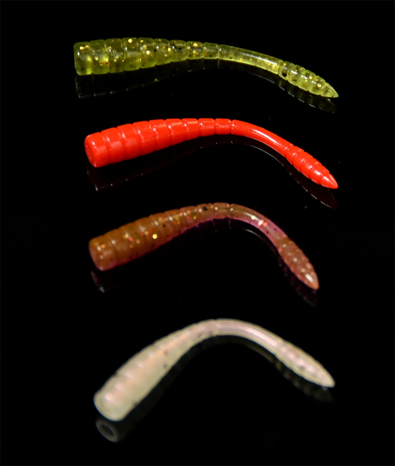 Dongle Jian Kuanglang Series JWC45# needle-tailed Root Fishing Sunfish Bait Worm Micro-material artificial Bait for lure Stream fishing pic 4