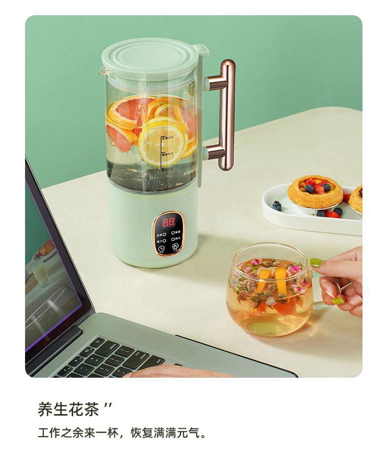 豆浆机家用小型迷你便携式料理机全自动多功能可加热榨汁机破壁机详情25