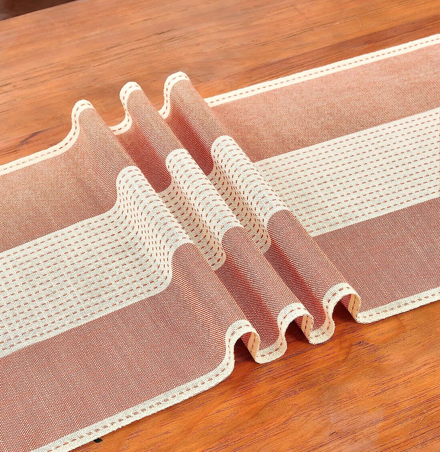 Cross-border factory direct supply table flags, American color-blocked striped tablecloths, Nordic coffee tables, long bed flags, shoe cabinet flags, tea flags pic 36