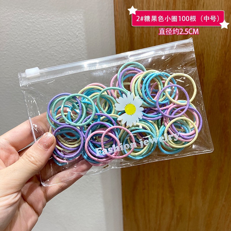 宝宝不伤发皮筋儿童小号橡皮筋可爱女童扎啾啾发圈幼儿扎头皮套夏详情11