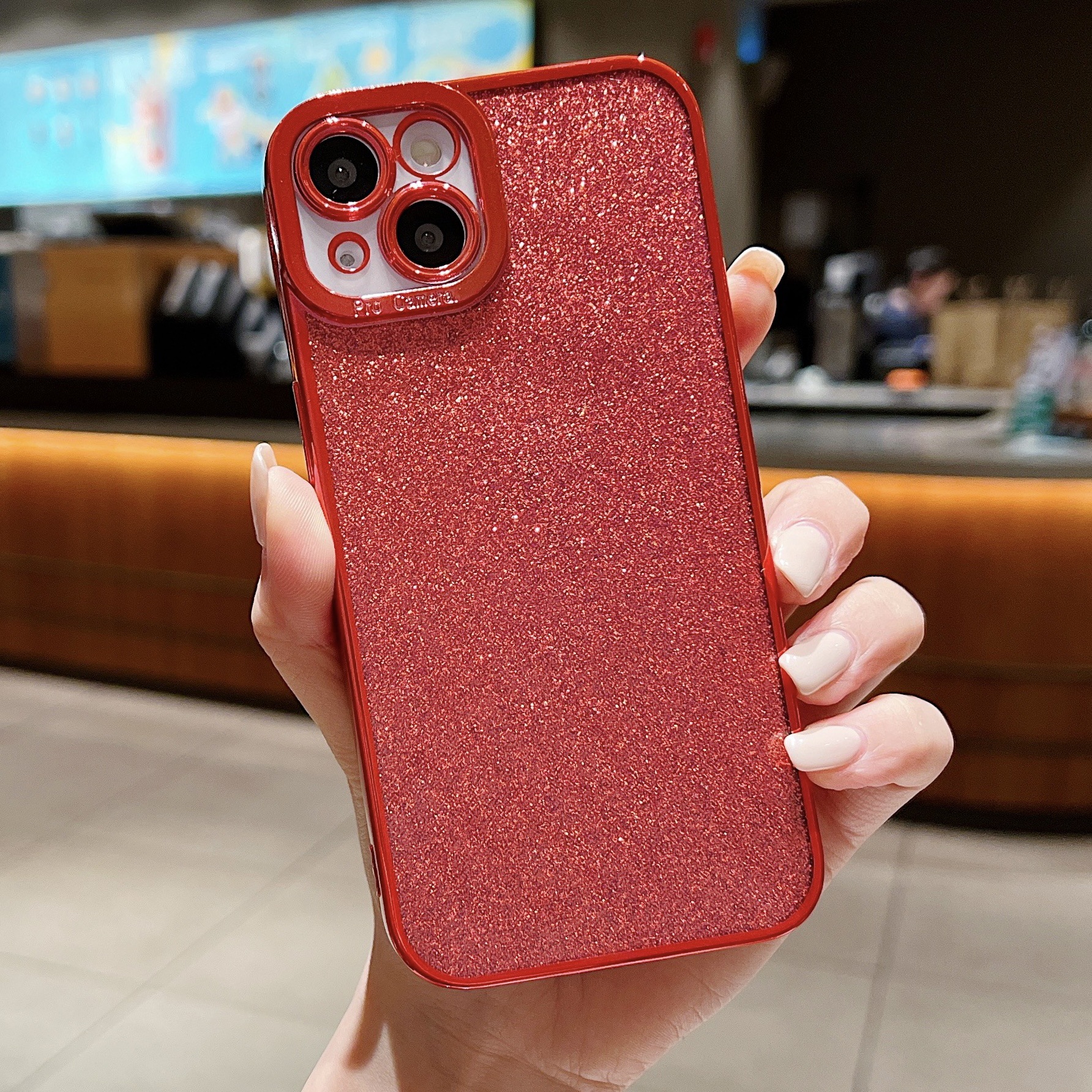 Suitable for the glitter iPhone 14promax phone case. Fairy 12pro transparent soft edge simple 11 fine glitter protective case 7 pic 18