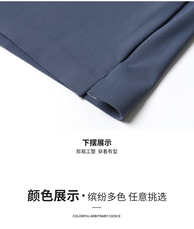 新款无痕弹力polo衫男士长袖商务休闲免烫抗皱纯色男士T恤打底衫详情12