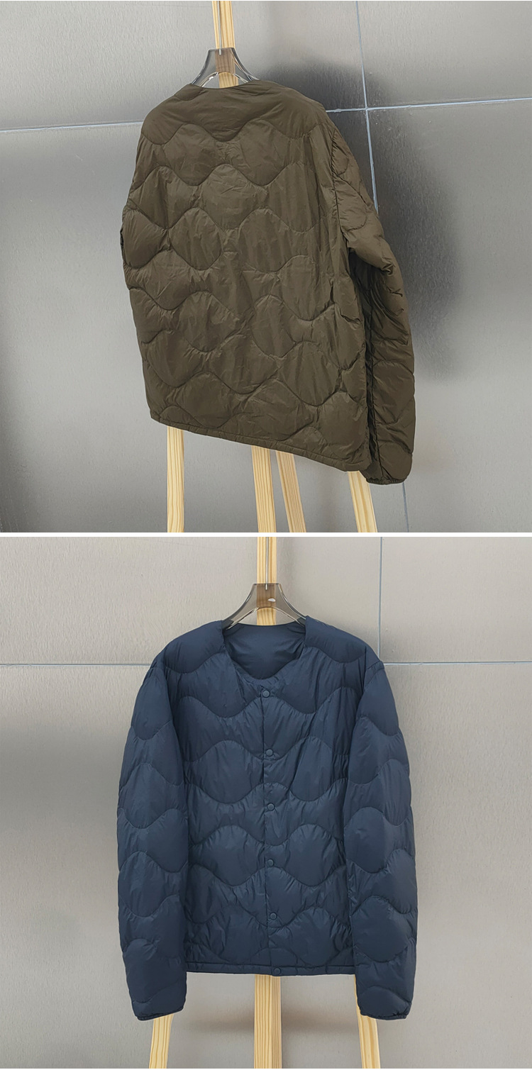 2024秋冬季男士羽绒服轻型便携式韩版修身白鸭绒保暖内搭冬装外套详情5