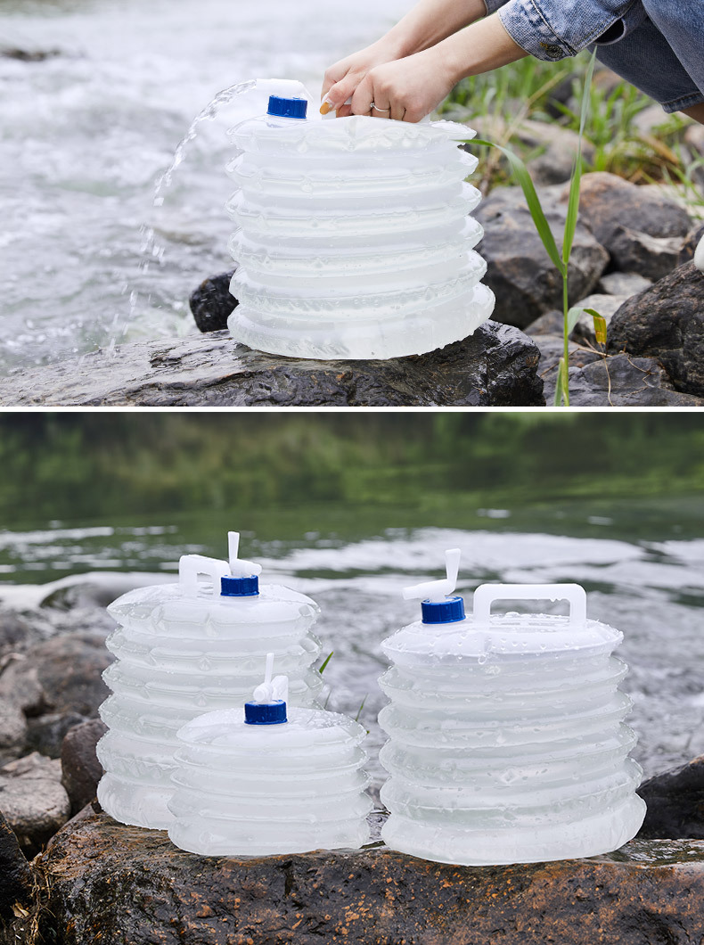 户外伸缩3L5L15升折叠水桶大容量带水龙头旅行野营蓄装储车载水桶详情10