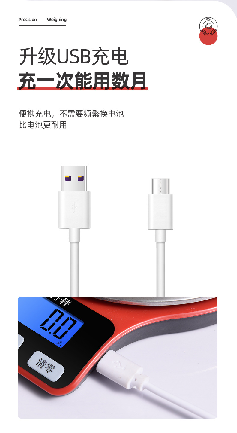 Wholesale electronic scales, small electronic scales weighing grams, household kilogram weighing scales, kitchen scales, small food scales, gram scales pic 5