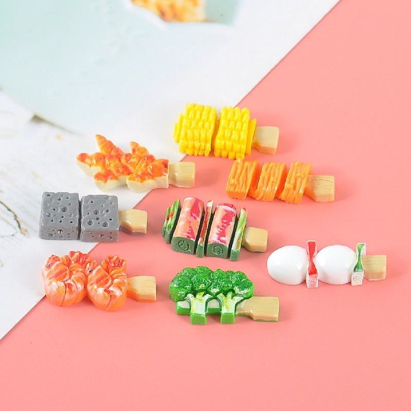 New diy small accessories for food and play refrigerator stickers, versatile resin accessories, fashionable cartoon and cute stickers pic 16
