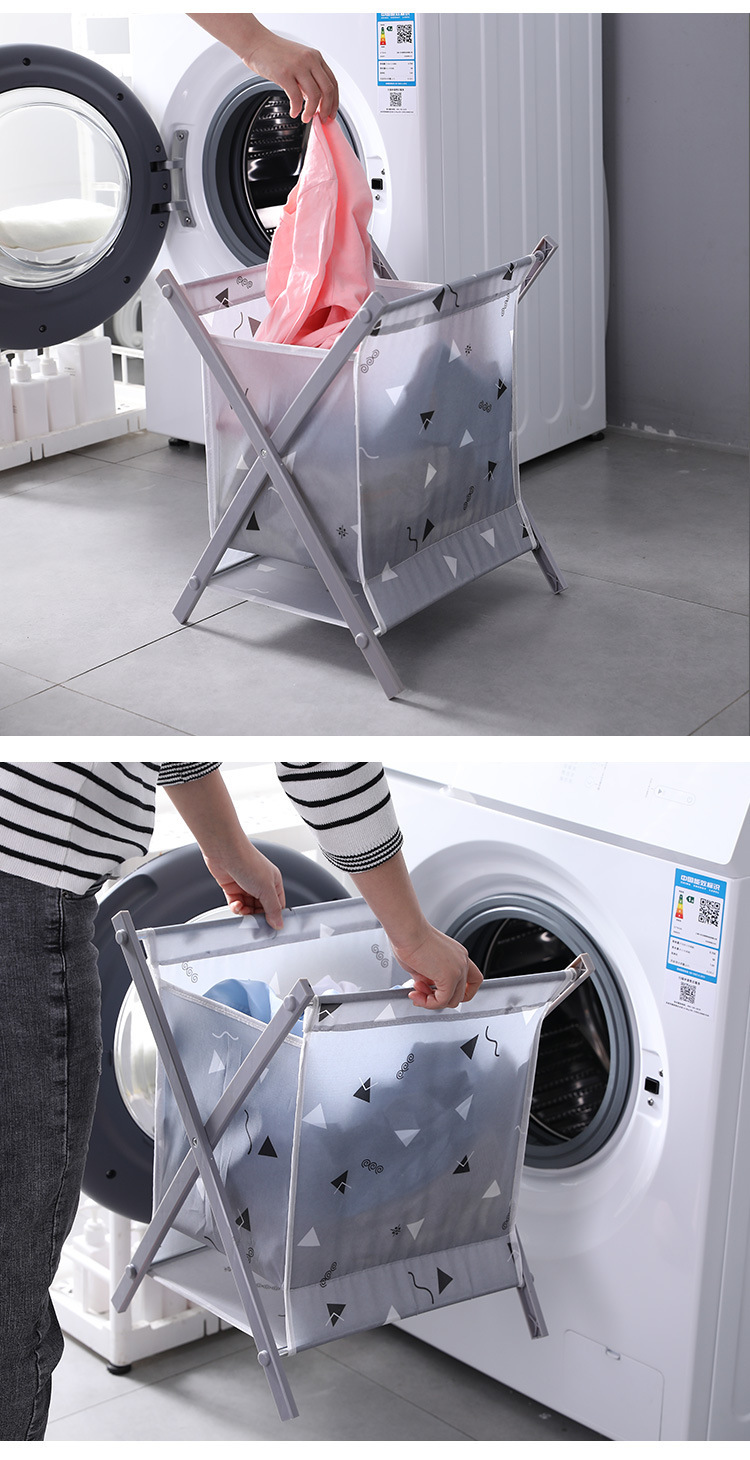 Y109-6611 Oxford cloth folding dust-proof, dirty clothes and underwear storage basket, direct supply from Southeast Asian manufacturer pic 9
