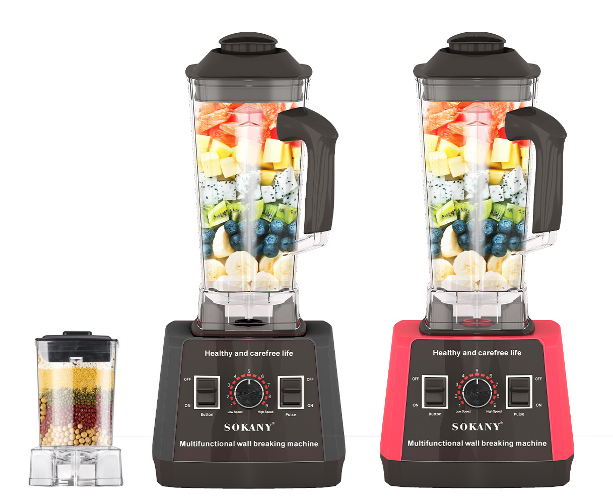 Cross-border Sokany666 blender, household multi-functional two-in-one juicer, juice maker, ice crusher and food processor pic 3