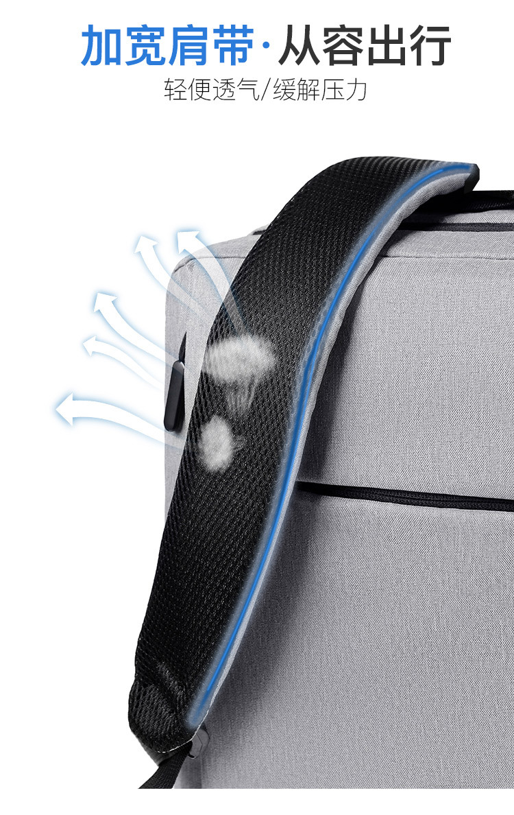 Backpack wholesale: Male high school computer bags, female sports canvas business backpacks, middle school shoulder backpacks pic 7