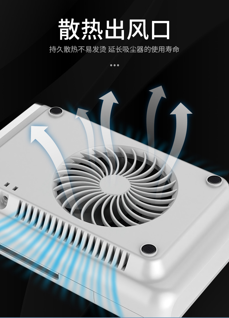 The new 80w high-power Japanese-style charging silent desktop nail dust collector with a filter screen pic 15