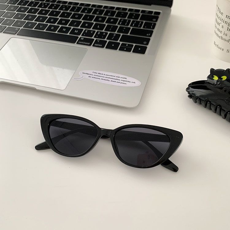 韩国ins小众高级感复古百搭猫眼粉色墨镜女防晒显脸小框太阳眼镜详情7