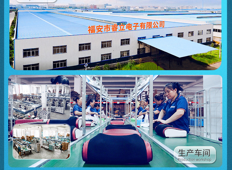 Portable and portable neck massage device, car charging, multi-functional heating for neck, shoulder and neck, home cervical massage pillow pic 2