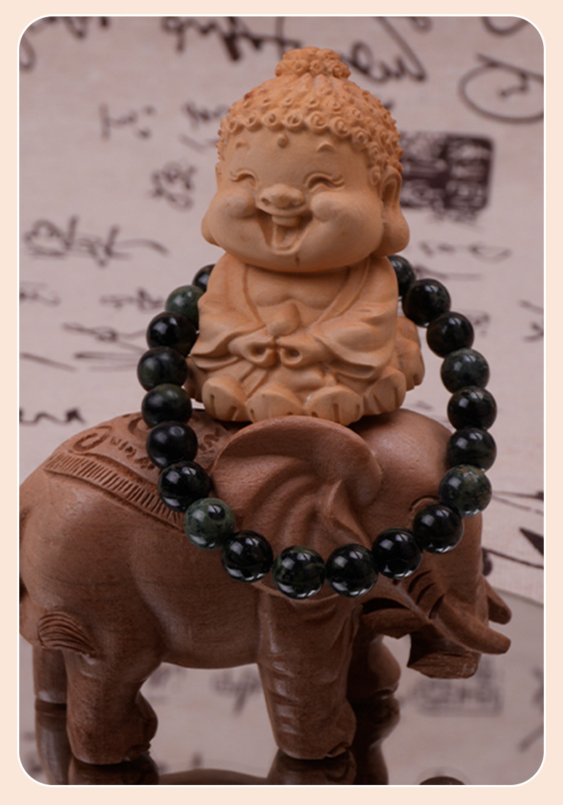 爆款玉石手串可爱少女简约时尚百搭单圈圆珠手串夜市小商品批发详情13