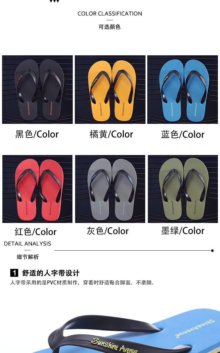 耐磨人字拖高级网红外穿新款男居家凉鞋个性爆款凉拖夏防滑拖鞋女详情17