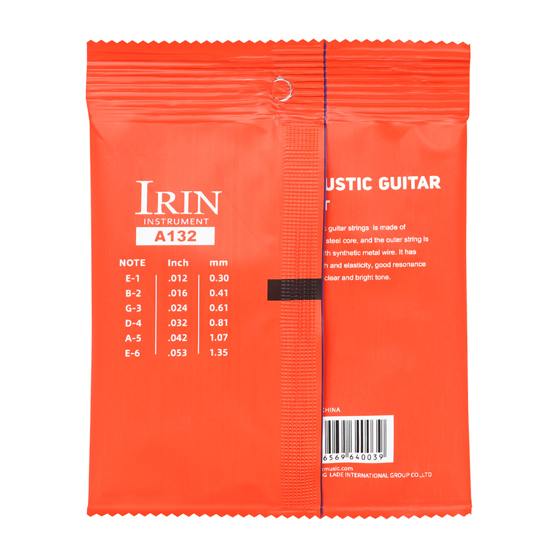 IRIN folk guitar strings A132, a set of 6 red copper strings, acoustic guitar strings, guitar accessories wholesale pic 15