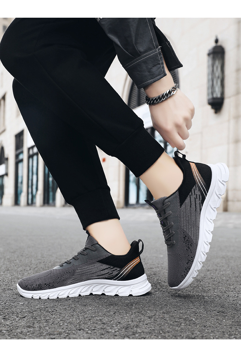 鞋子男秋季新款外贸男鞋厂家sneakers系带跑步鞋时尚潮流运动鞋男详情18