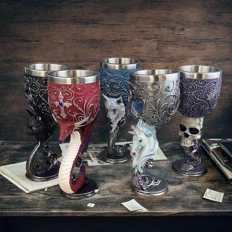 Personalized decorated retro cocktail cups, high appearance level, creative and spoof cups, high-end gift ornaments, wine glasses pic 7