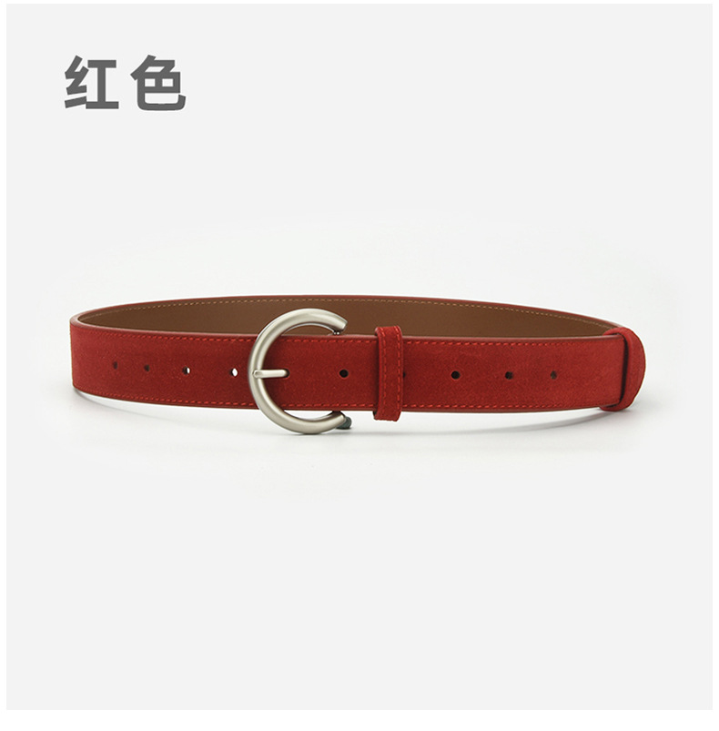 腰带女款磨砂针扣牛仔裤连衣裙腰带百搭装饰高级感复古文艺皮带女详情14