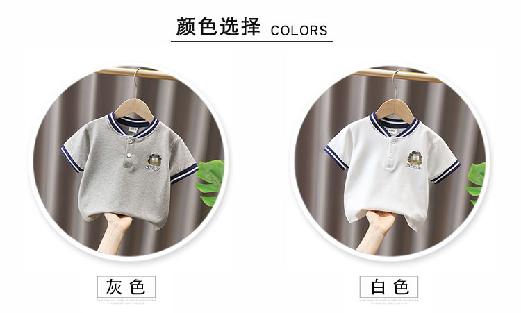 男童t恤短袖小童夏季2024新款男宝宝夏装儿童装polo衫男孩上衣服3详情5
