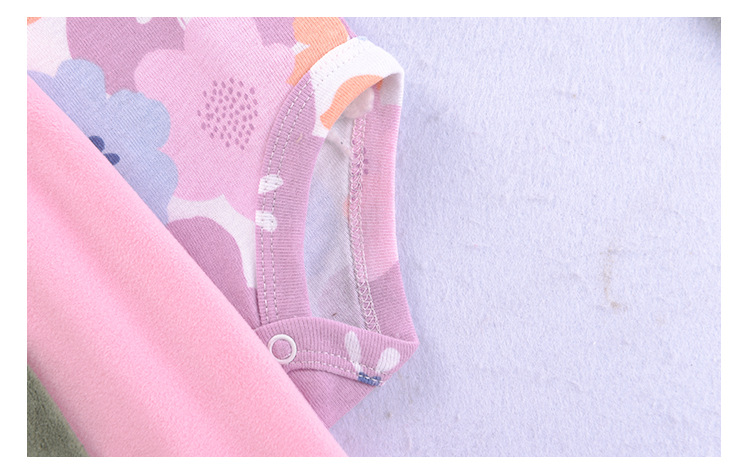 A three-piece set of baby, spring, autumn and winter vests, hooded outerwear, and baby fleece backpack clothing pic 19