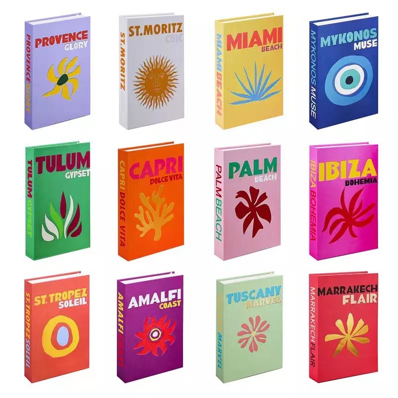Simple fake books, folding simulation books, soft decoration sample room ornaments, hotel library decoration books pic 1