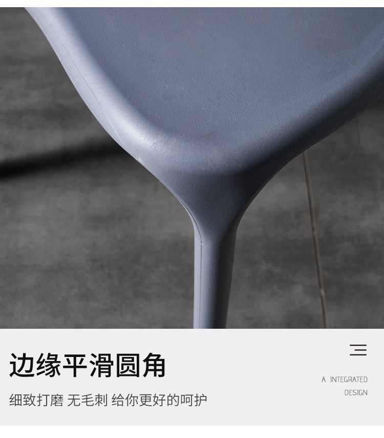 厚大人经济塑胶椅子大排档椅塑料椅子简约靠背凳子家用北欧餐椅加详情12