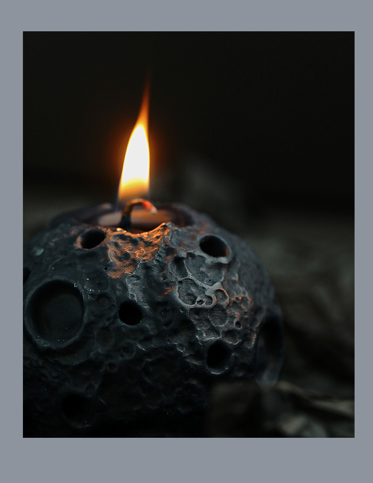 Moon scented candles, creative bedroom ornaments and souvenirs, spherical moon candles pic 18