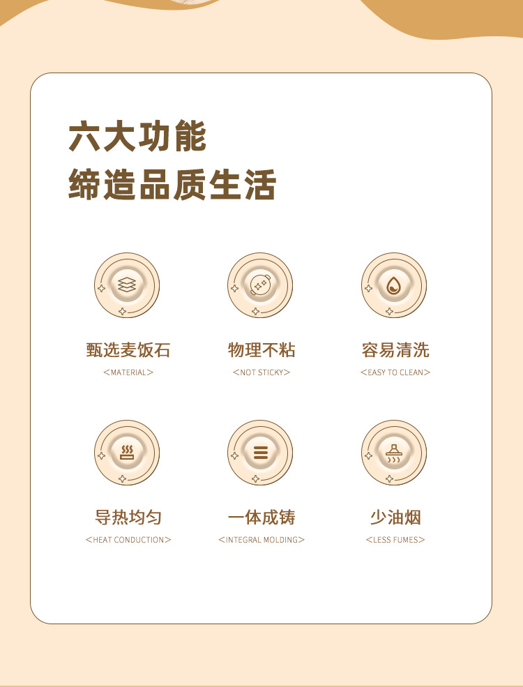 Outdoor tourmaline barbecue plate, non-stick barbecue plate, Korean-style commercial frying plate, teppanyaki induction cooker, household frying and grilling plate pic 2
