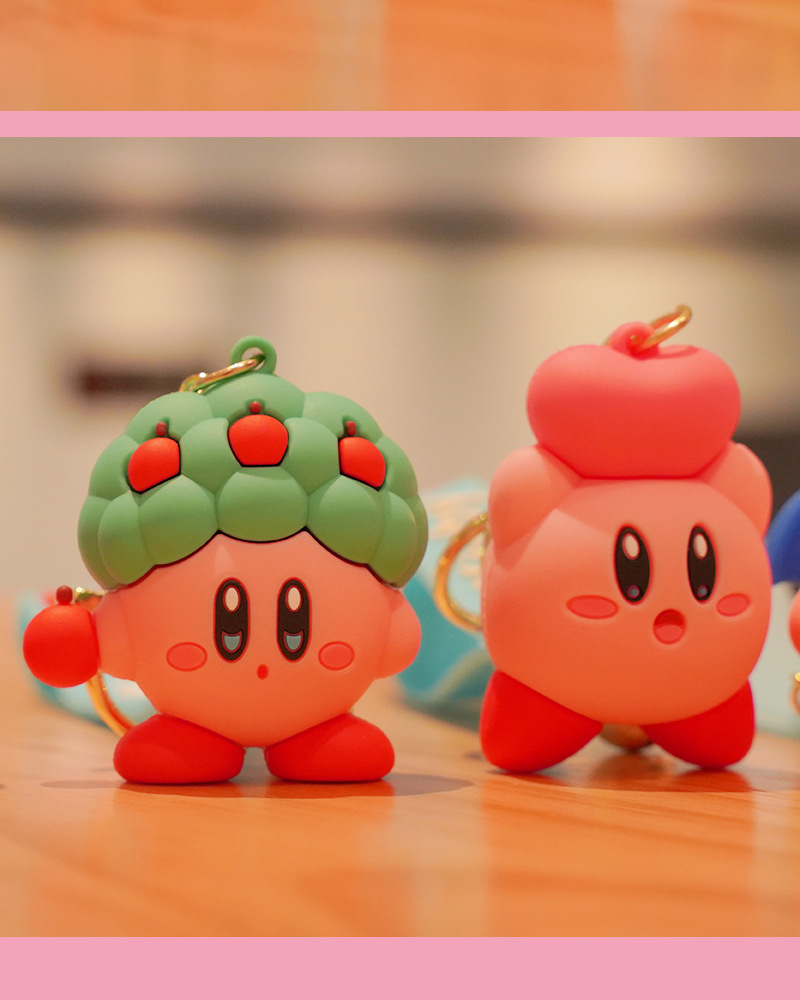 Cute cartoon Star Kirby keychain, Japanese fashion, girlish and adorable bag pendant, car key pendant pic 18