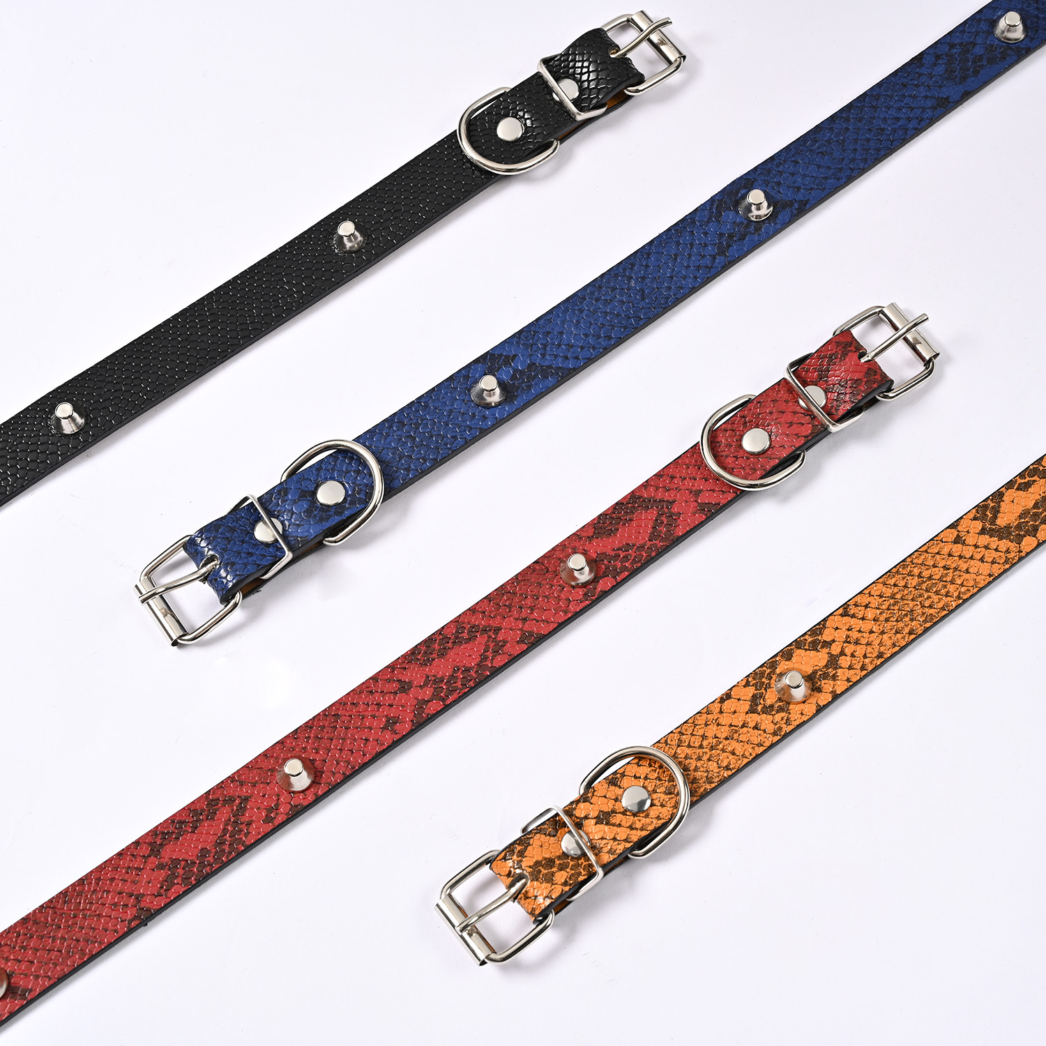 PU pet collar, leather flat, pet dog collar, alloy belt buckle, pet collar, dog neck cover manufacturer wholesale pic 7