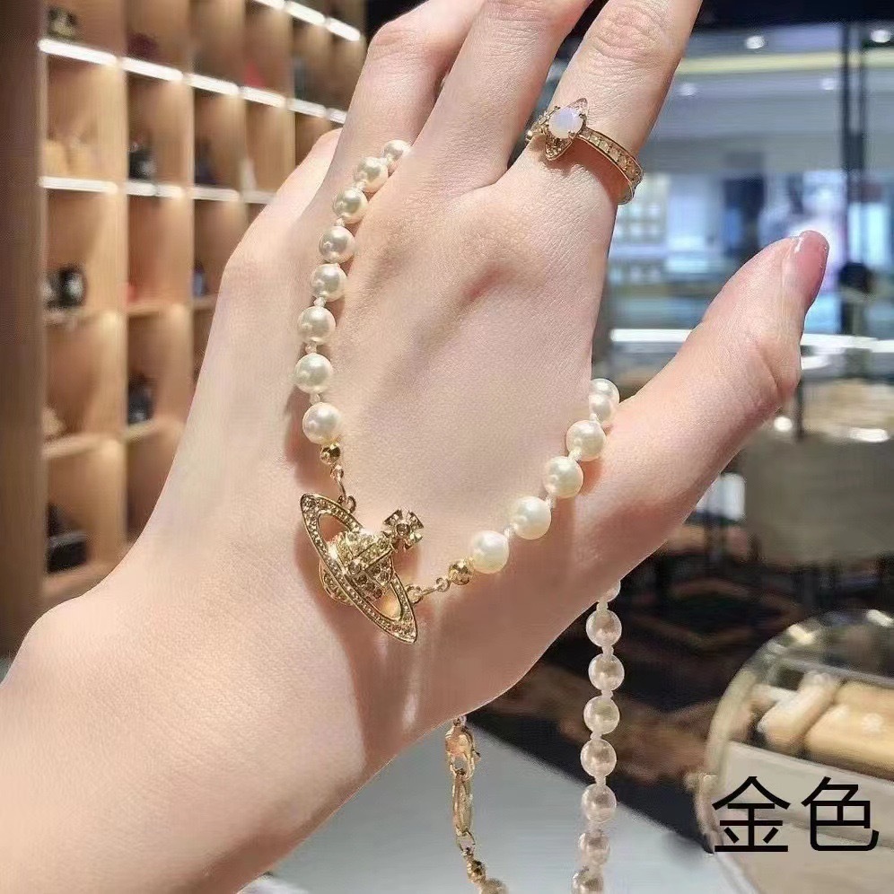 热卖西太后土星经典款珍珠项链女轻奢小众NANA同款锁骨链高版现货详情10