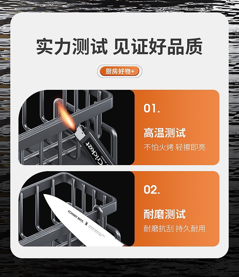 跨境水槽沥水架洗洁精海绵抹布架厨房置物沥水钢丝球洗碗池收纳架详情3