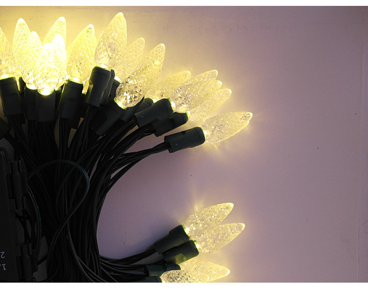Factory direct sales of LED strawberry light strings, new outdoor injection style Christmas tree decoration, waterproof strawberry light, garden light pic 5