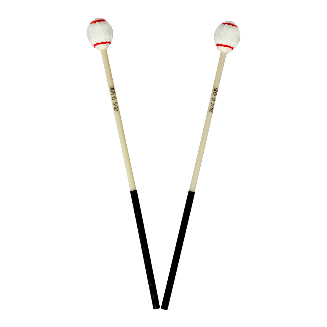 S-02 Marimba mallet, white red marimba mallet drumstick, red circle, white percussion instrument accessories pic 15