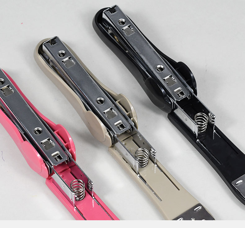Exquisitely designed medium-sized stapler office standards, labor-saving commonly used staples, economic business stapler pic 12