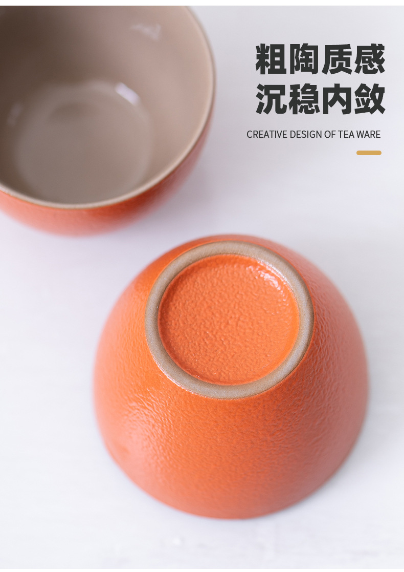 Travel tea set, quick guest cup, one pot, three cups, portable covered bowl, small set, outdoor kung fu set, tea brewing advertising gift pic 21