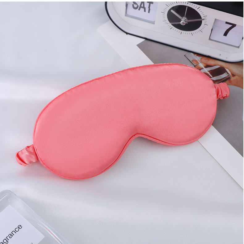 眼罩仿真丝双面桑蚕丝遮光睡眠眼罩加印logo户外出行必备现货批发详情54