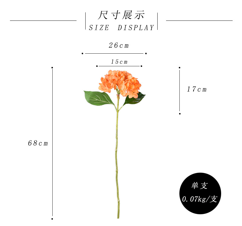 Factory supply of artificial hydrangeas, high-end hydrangea wholesale, wedding, home, hotel landscaping, main flowers, decorative artificial flowers pic 4