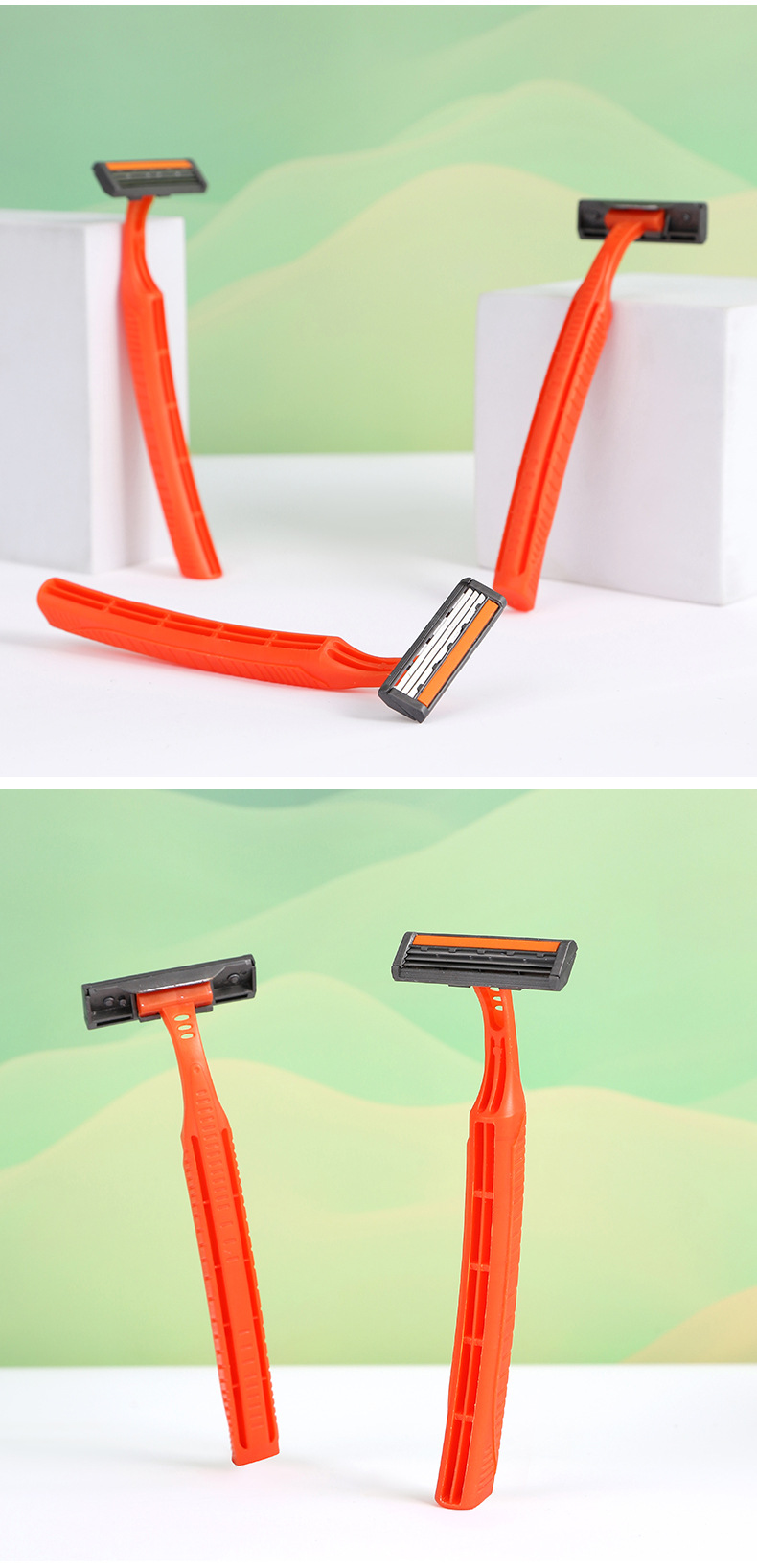 MTC桑拿浴室一次性剃须刀手动一体式刮胡刀酒店宾馆洗浴中心刮胡刀详情8