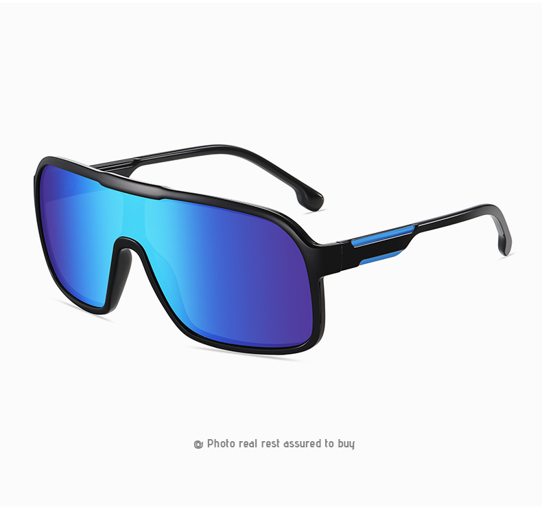 New one-piece large-frame outdoor sports sunglasses, cross-border polarized and colorful cycling sunglasses, trendy sunglasses 3086 pic 25