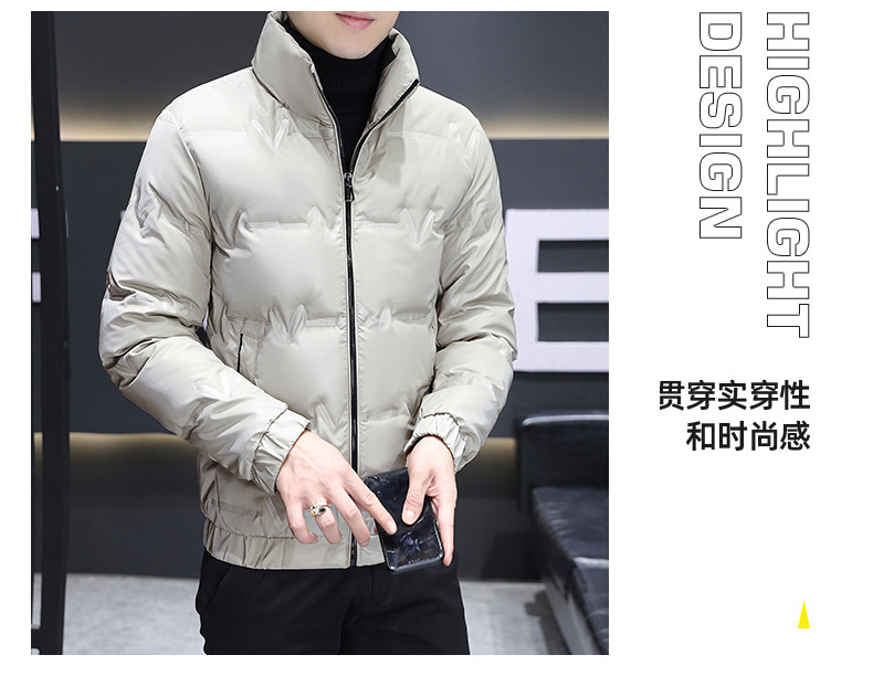 国标羽绒服男式冬季新款高端白鸭绒外套潮牌短款立领男装一件代发详情16