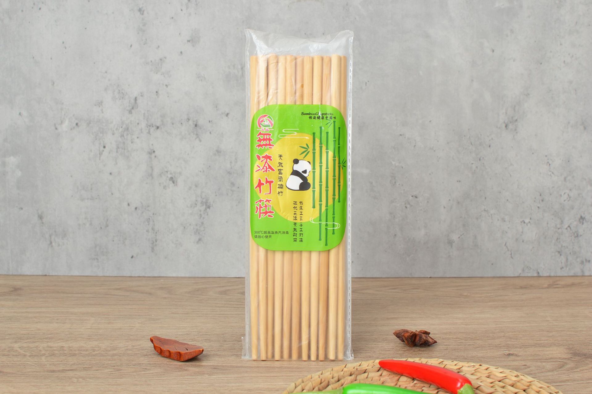 一次性碳化竹筷子家用10双装火锅筷年年有余雕刻竹筷餐饮竹筷批发详情2