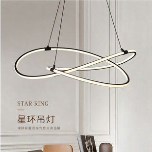 复式别墅挑高客厅餐厅光立方吊灯售楼处店铺商用工程大堂吧台灯具详情16