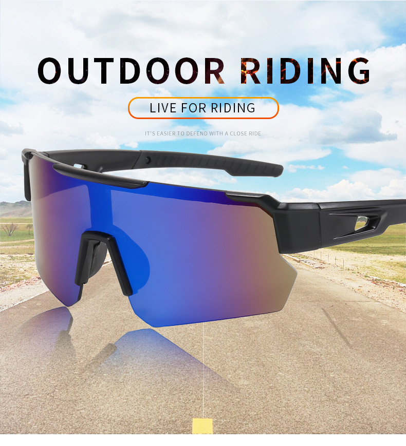 Wholesale of new cross-border UV protection sunglasses, bicycle outdoor sports cycling glasses, and colorful sunglasses pic 1